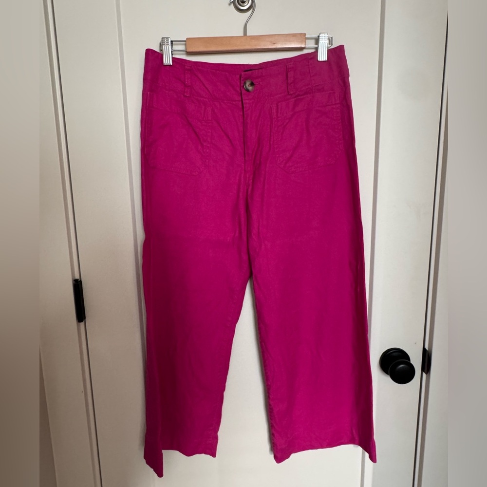 Maeve Colette Fuchsia Cropped Pants